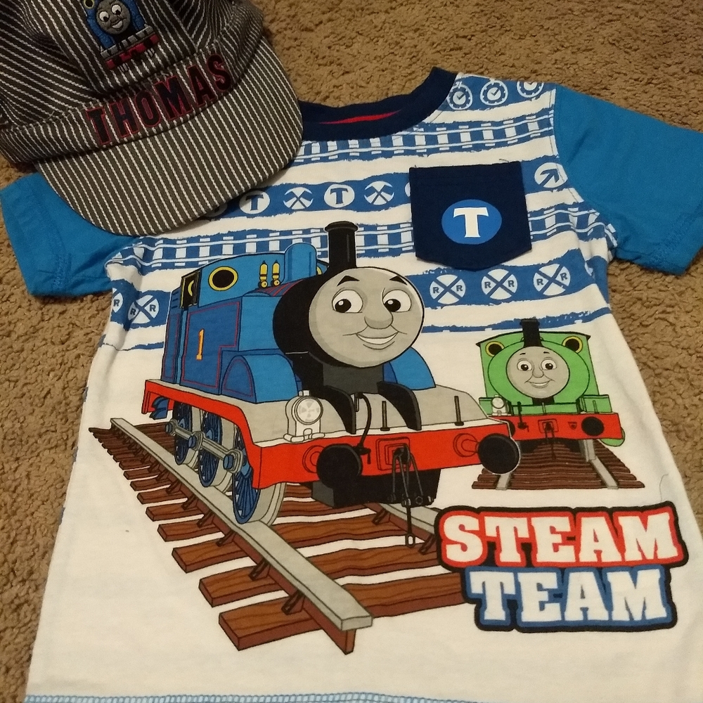 Size 3 Thomas the train shirt and hat